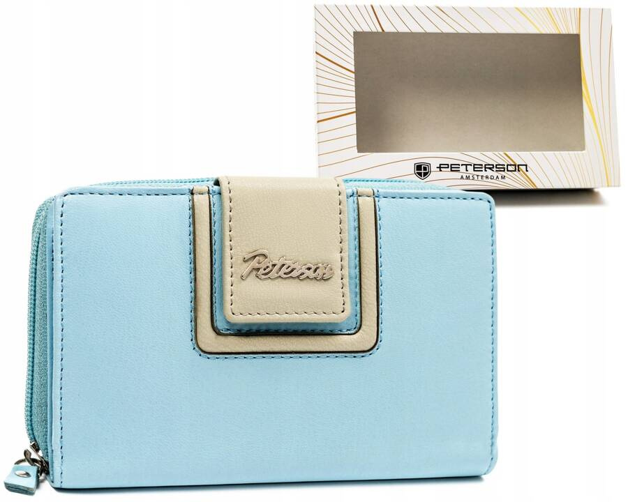 Leather wallet RFID PETERSON PTN KA-28