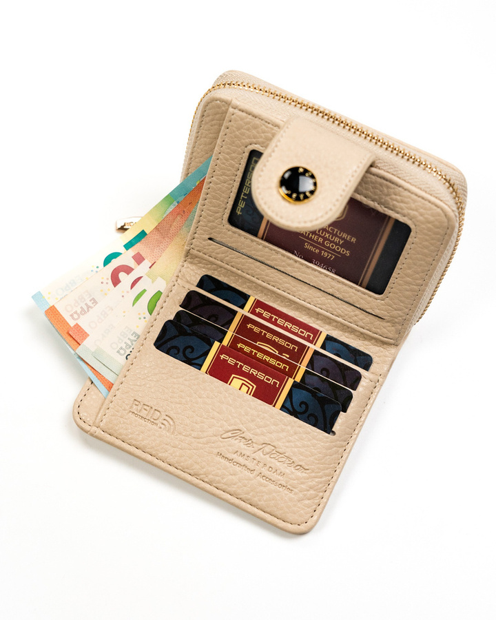 Leatherette wallet RFID PETERSON PTN 014-HRH