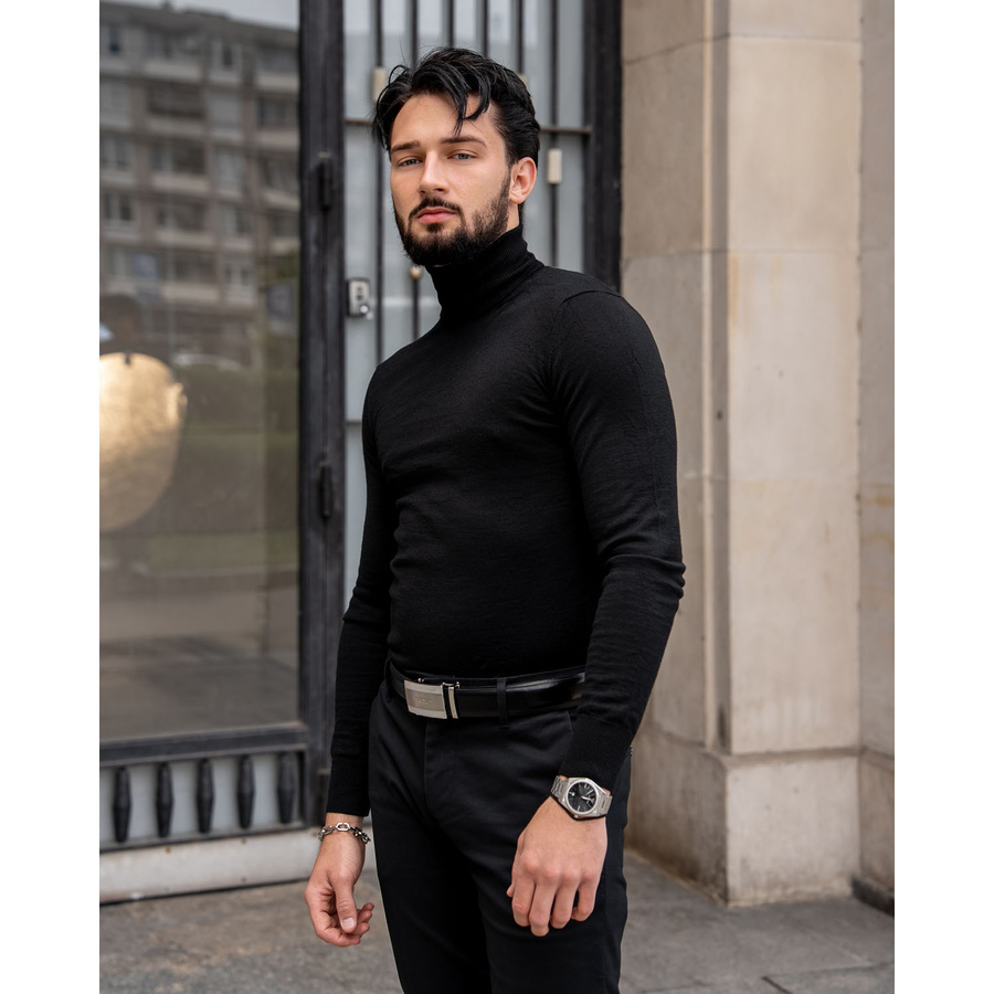 Leather belt PETERSON PTN A007