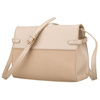 Beżowa torebka damska zamykana suwakiem i magnesem - Peterson