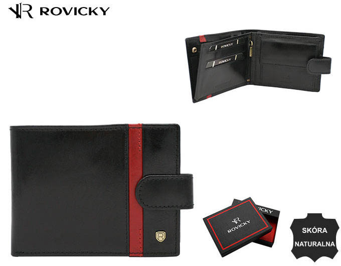 Leather wallet RFID ROVICKY 22319L-RVTP