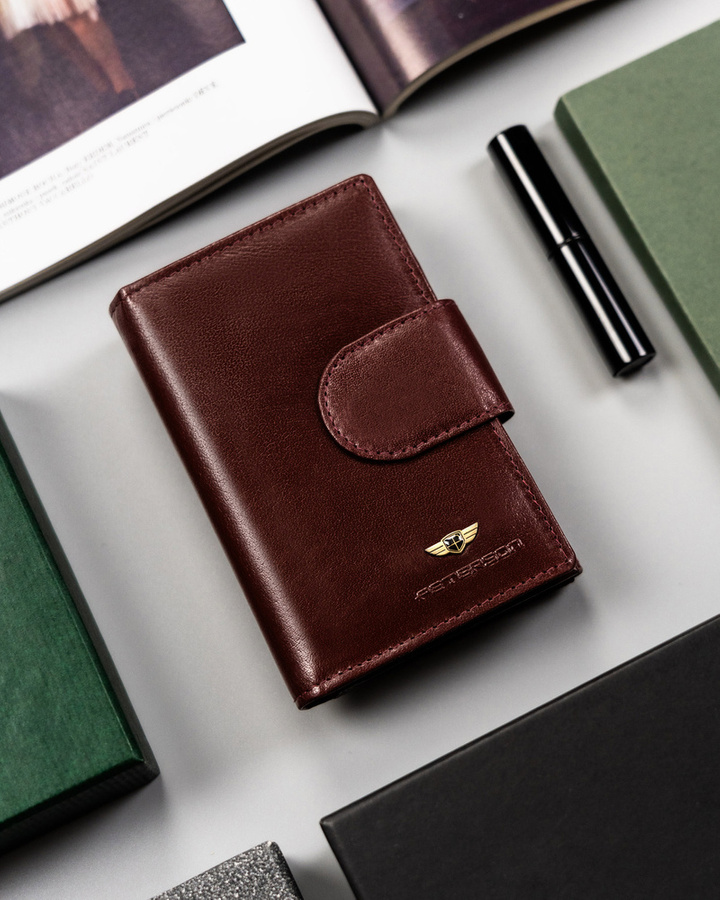 Leather's wallet RFID PETERSON PTN 70-BO