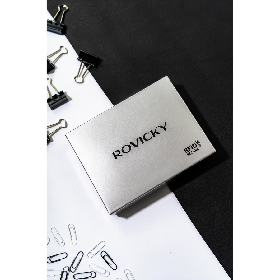 Leather wallet RFID ROVICKY N03-RVT