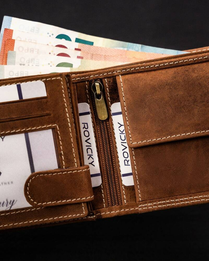 Leather wallet RFID ALWAYS WILD N992-CHM-PISC