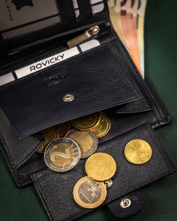 Leather wallet RFID ROVICKY R-N4L-GAT