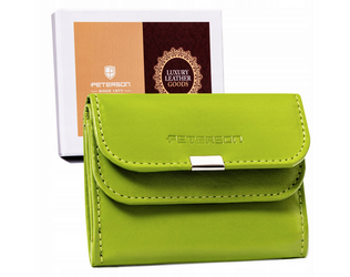 Leather wallet RFID PETERSON PTN RD-GC02-MCL