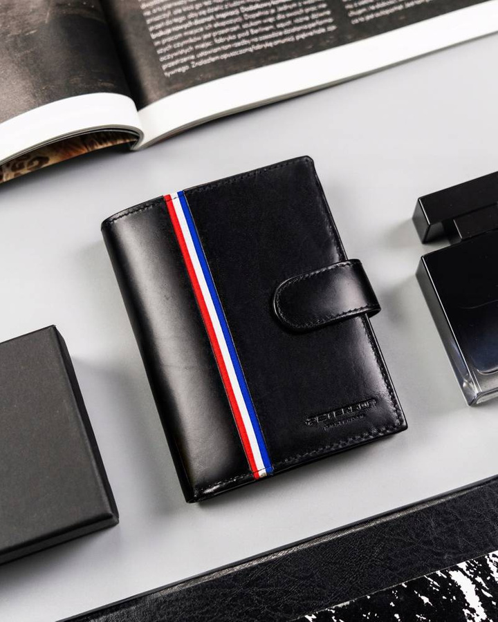 Leather wallet RFID PETERSON PTN 22311L-VT-A