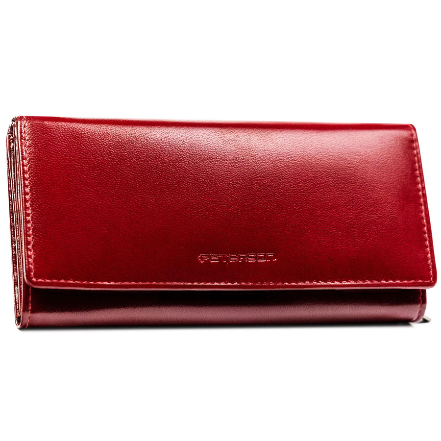 Leather wallet RFID PETERSON PTN RD-12-NGV