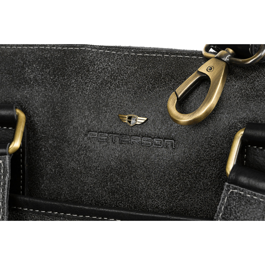 Leather bag PETERSON PTN 717-SCC
