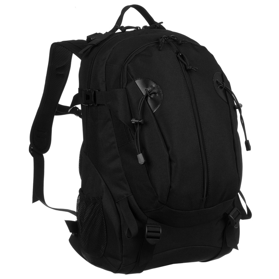 Čierny vojenský taktický ruksak 30L s kompresnými pásmi – Peterson