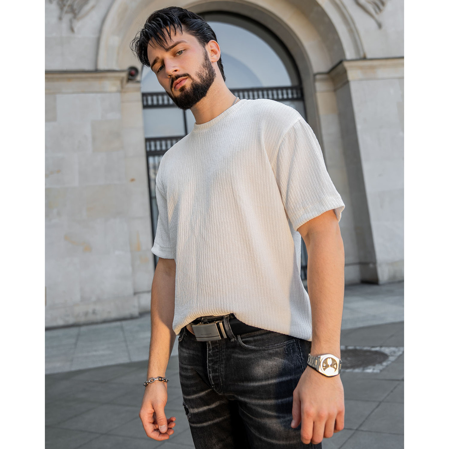 Leather belt PETERSON PTN A006