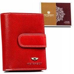 Leather wallet RFID PETERSON PTN 201-VTBD