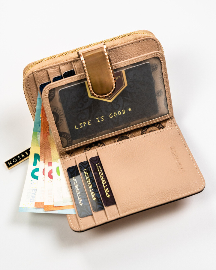 Leather wallet RFID PETERSON PTN 1N-602
