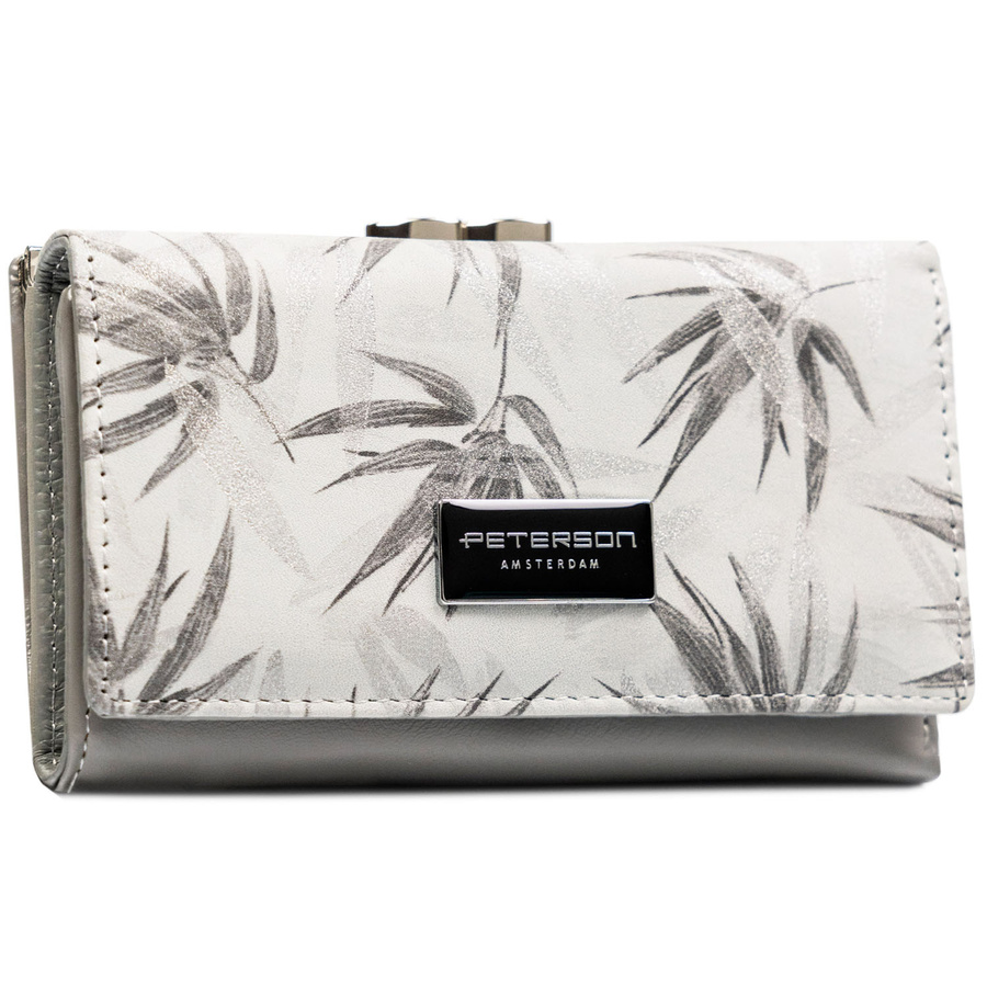 Leather+leatherette wallet RFID PETERSON PTN PX23-1-NPK