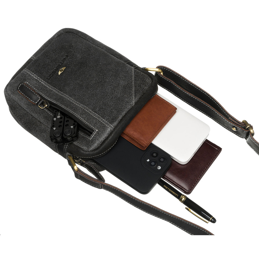 Leather bag PETERSON PTN 8023-SCC