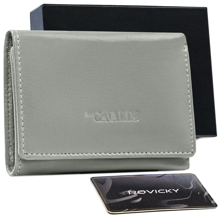 Leather wallet RFID 4U CAVALDI R-RD-17-GCL