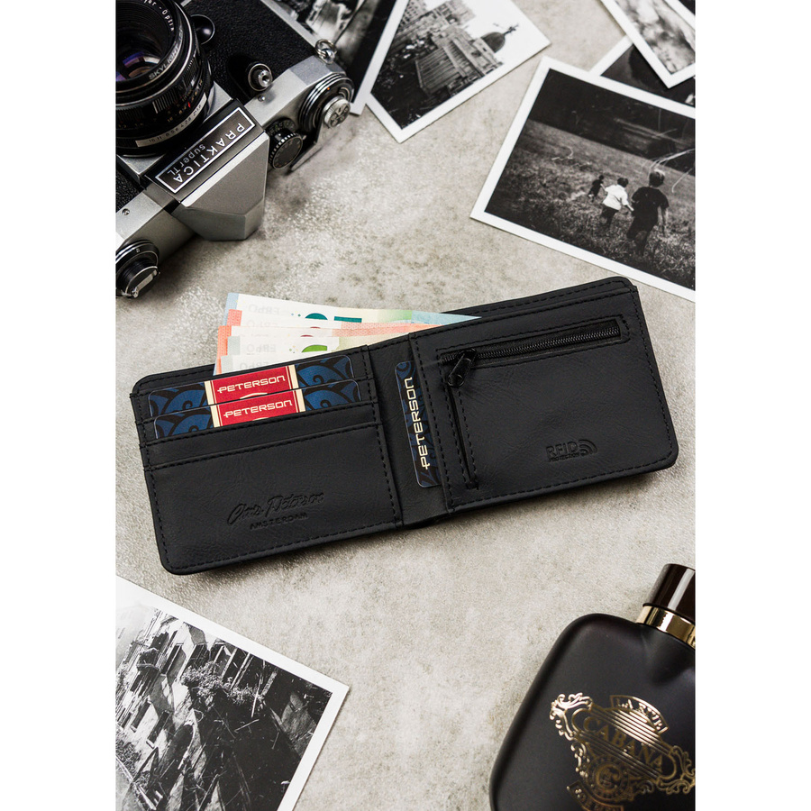 Leatherette wallet RFID PETERSON PTN EH-03Z
