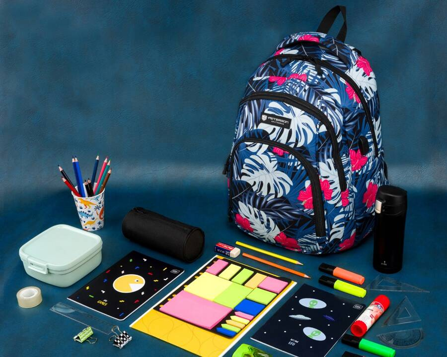 Polyester bagpack PETERSON PTN 77711-6623 PRT-1