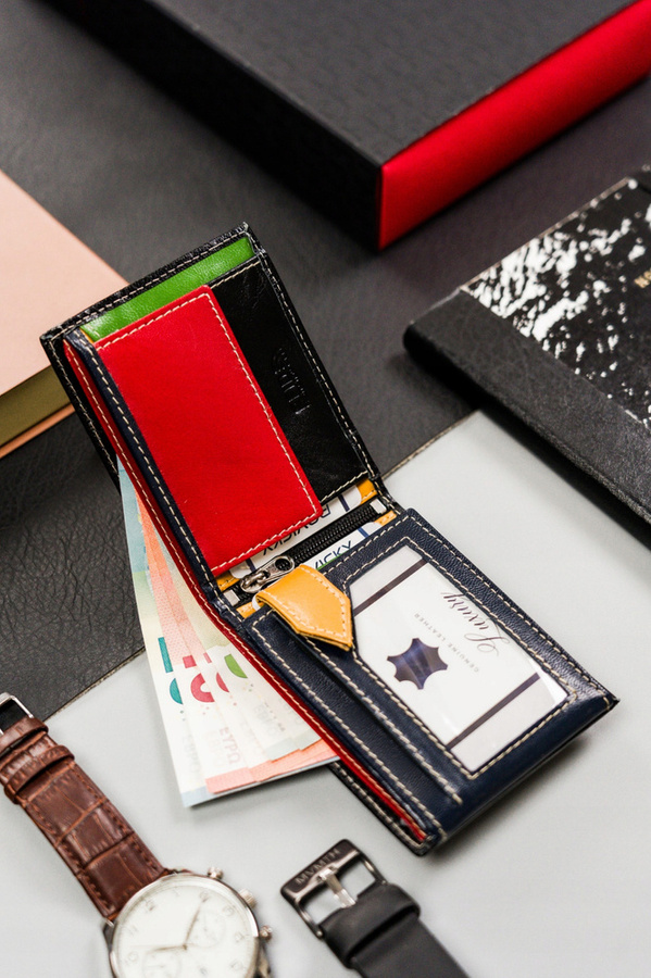 Leather wallet RFID ROVICKY R-RM-24-15-GCL