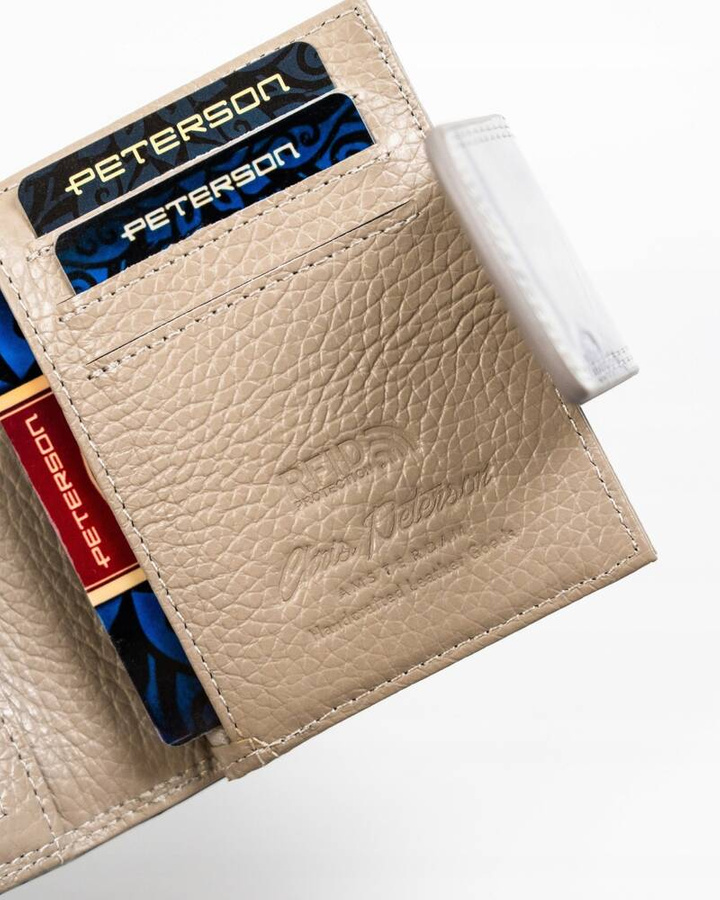 Leather wallet RFID PETERSON PTN 42329-BF