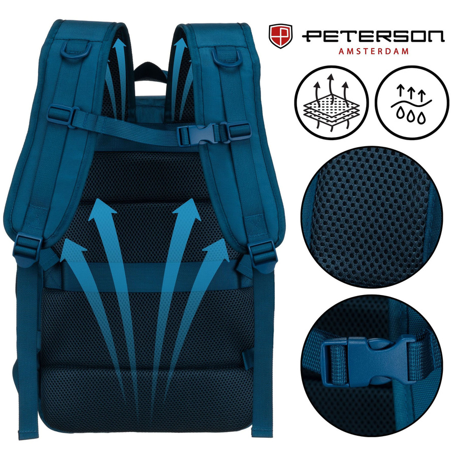 Polyester bagpack PETERSON PTN 24421