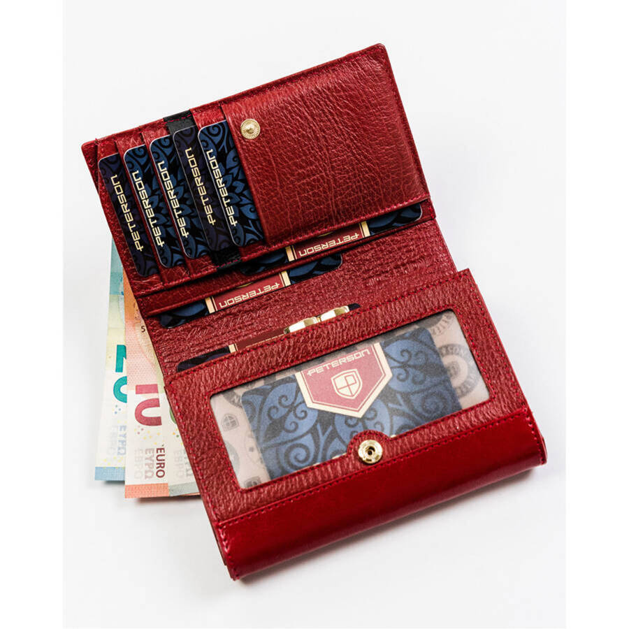 Leather women wallet PETERSON PTN PL-445