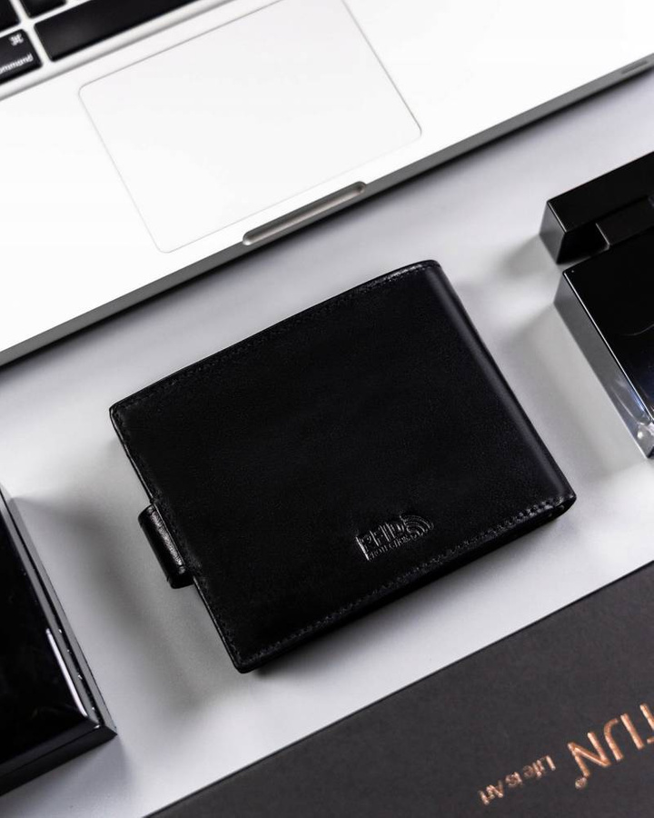 Leather wallet RFID PETERSON PTN 22301L-VT