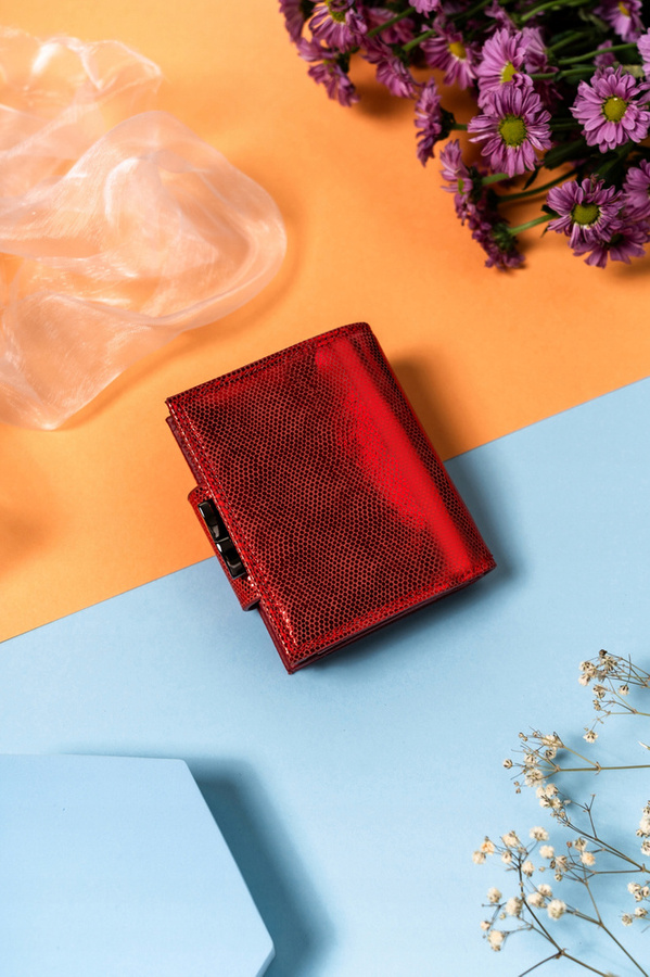 Leather wallet RFID LORENTI 42329-CEK