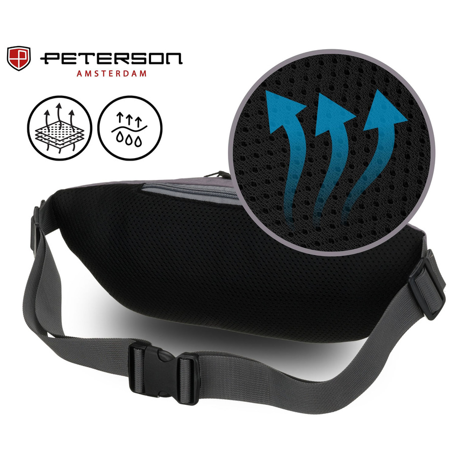 Polyester bumbag PETERSON PTN SWY-01