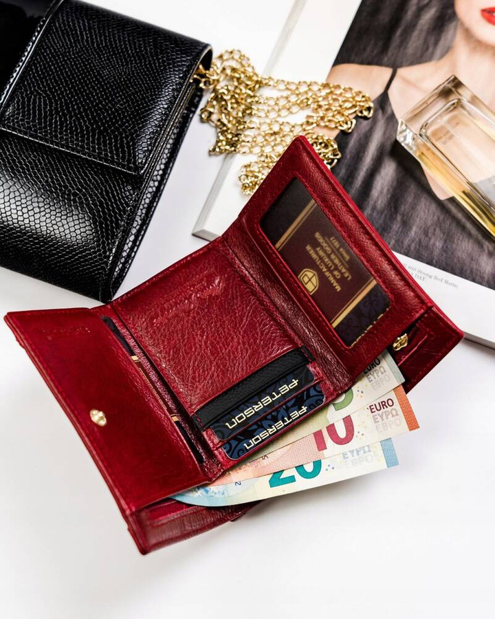 Leather women wallet PETERSON PTN PL-412