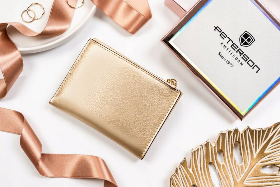 Leatherette wallet RFID PETERSON PTN 003-HRH
