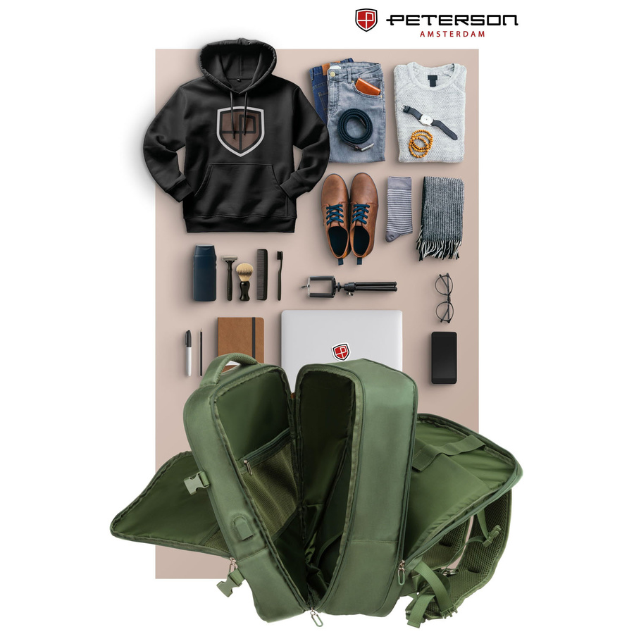 Polyester bagpack PETERSON PTN 24421