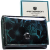 Leather and leatherette wallet RFID PETERSON PTN PS445-FDS