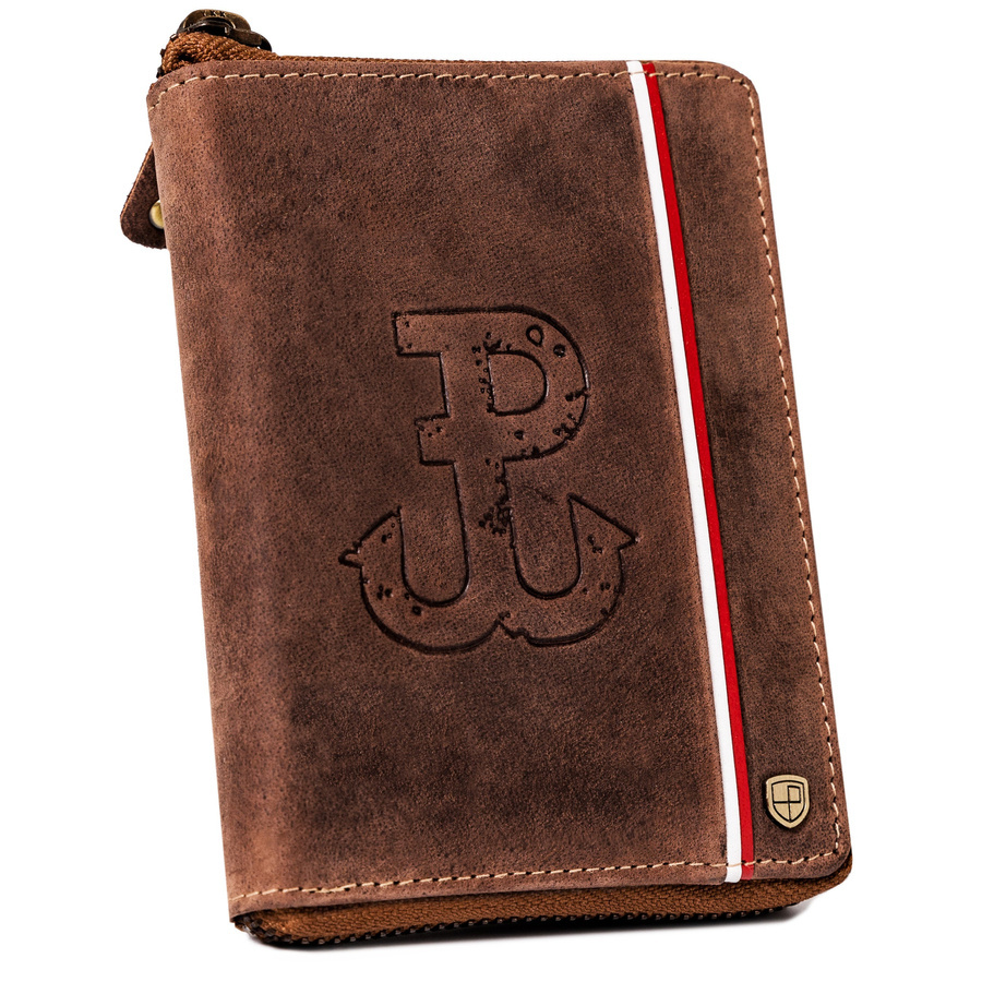 Leather wallet RFID PETERSON PTN 340PW-02 2-1-4