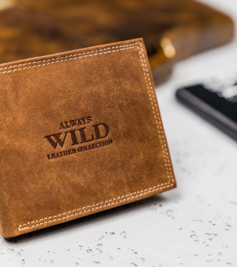 Leather men wallet ALWAYS WILD N992-P-CHM