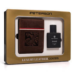 Leather wallet+toilet water PETERSON ZM43