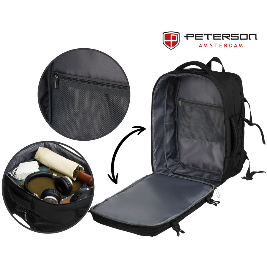 Nylon laptop bagpack PETERSON PTN 24403