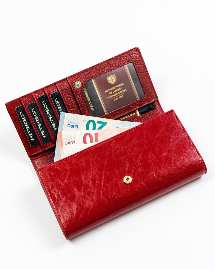 Leather women wallet PETERSON PTN PL-490