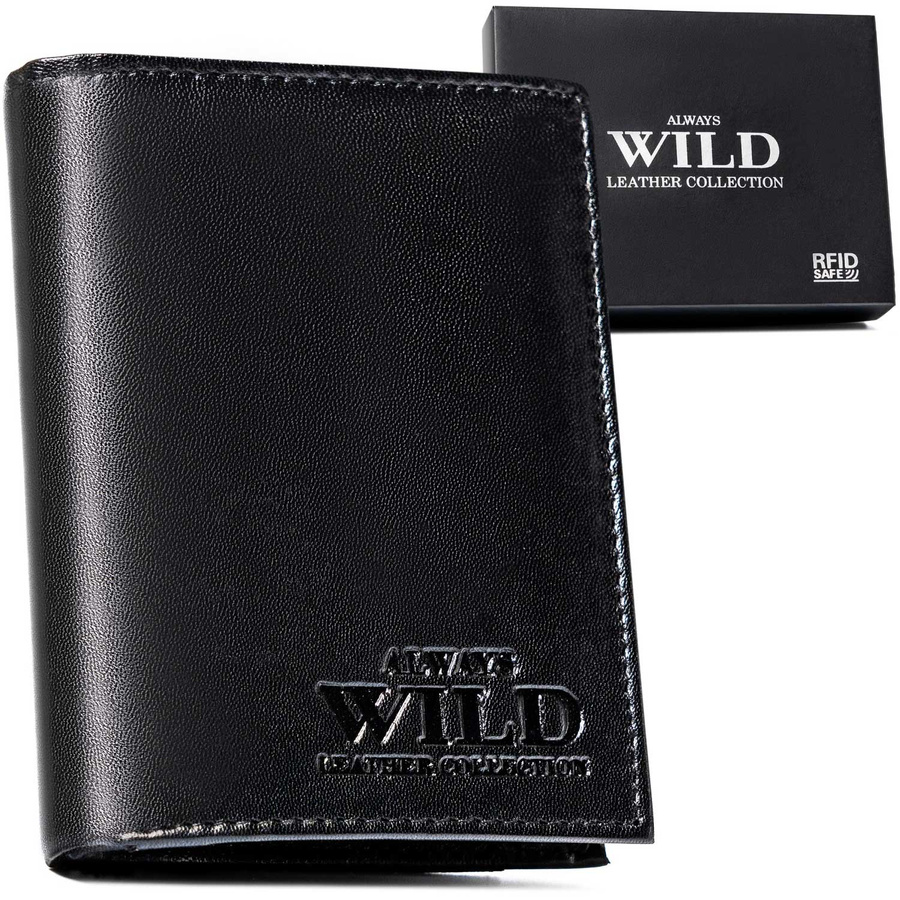 Leather wallet RFID ALWAYS WILD N4-P-GTS