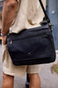 Leather's laptop bag PETERSON PTN 1728-NDM