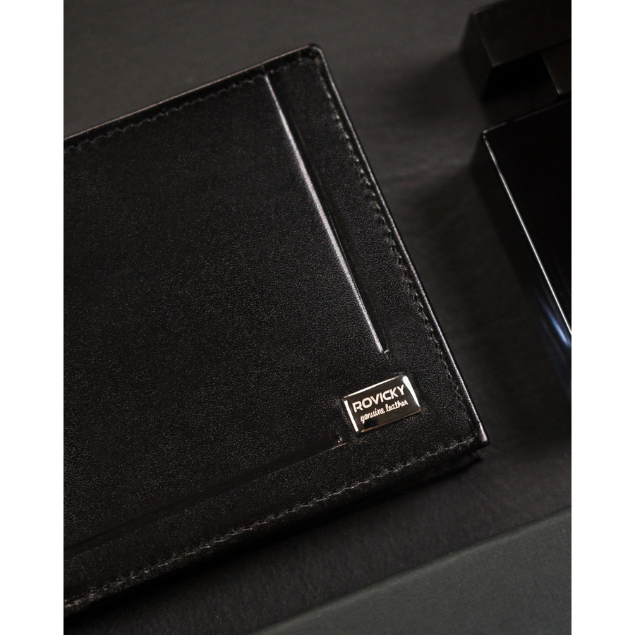 Leather wallet RFID ROVICKY CPR-10-NBAR
