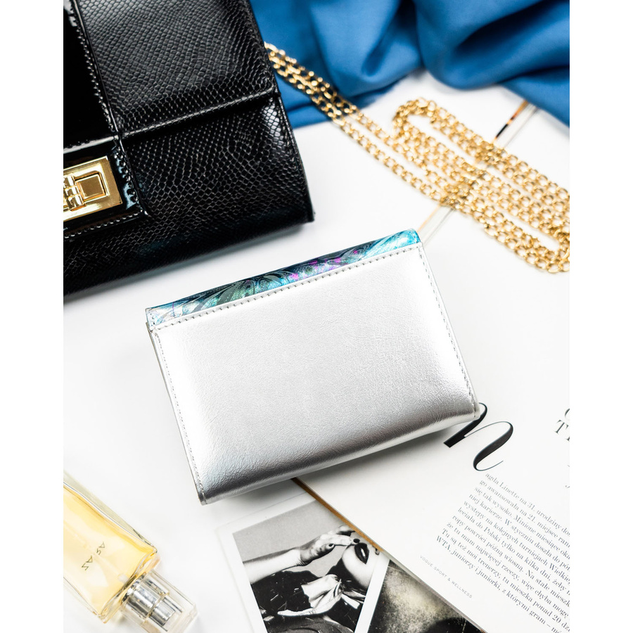 Leather+leatherette wallet RFID PETERSON PTN PX30-1-NPK