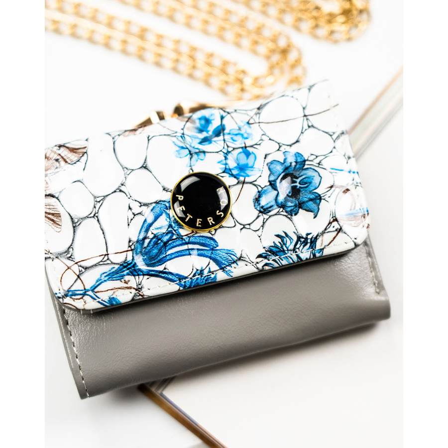 Leather wallet RFID PETERSON PTN PH32-LFL-7285 GR
