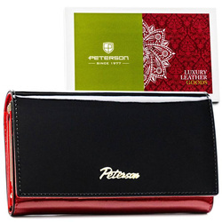 Leather wallet RFID PETERSON PTN 1N-466