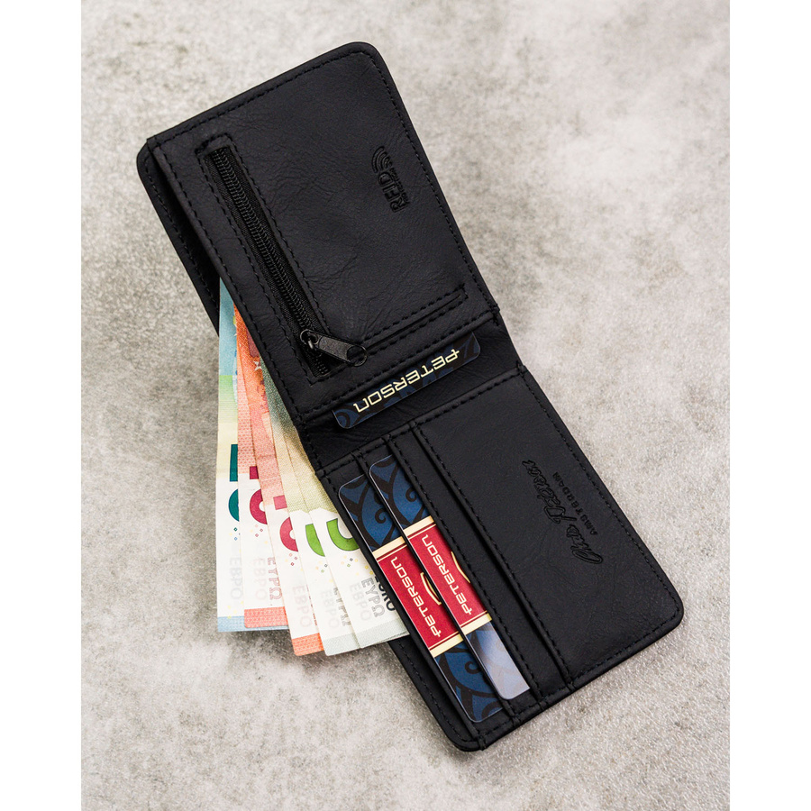 Leatherette wallet RFID PETERSON PTN EH-03Z