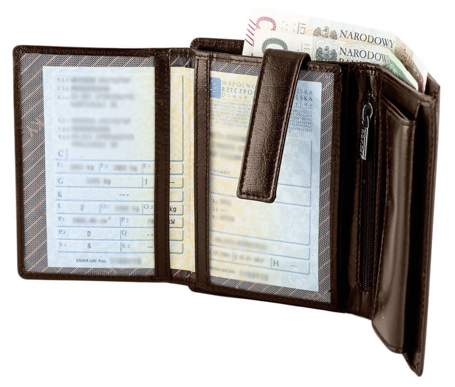 Leather wallet RFID ROVICKY PC-104-BAR