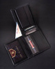 Leather wallet+ leather belt set PETERSON PTN ZM79