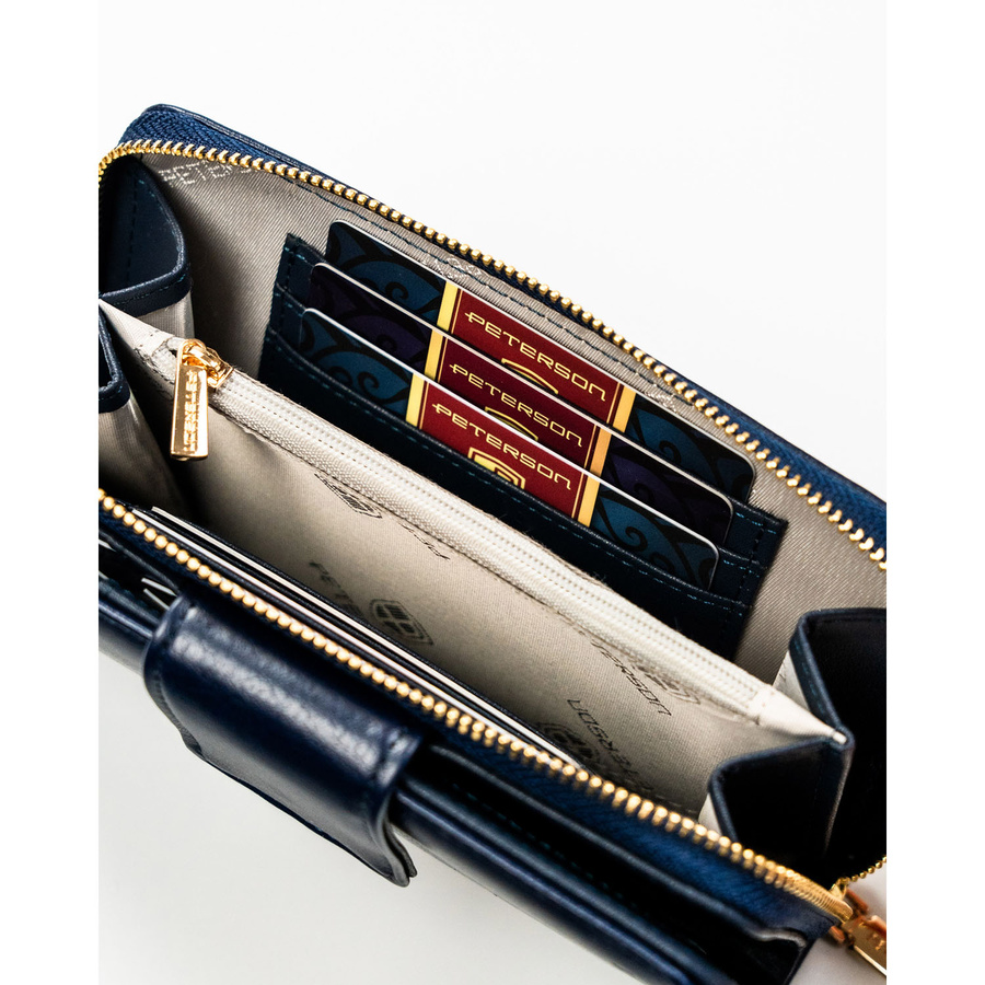 Leatherette wallet RFID PETERSON PTN 008-HF
