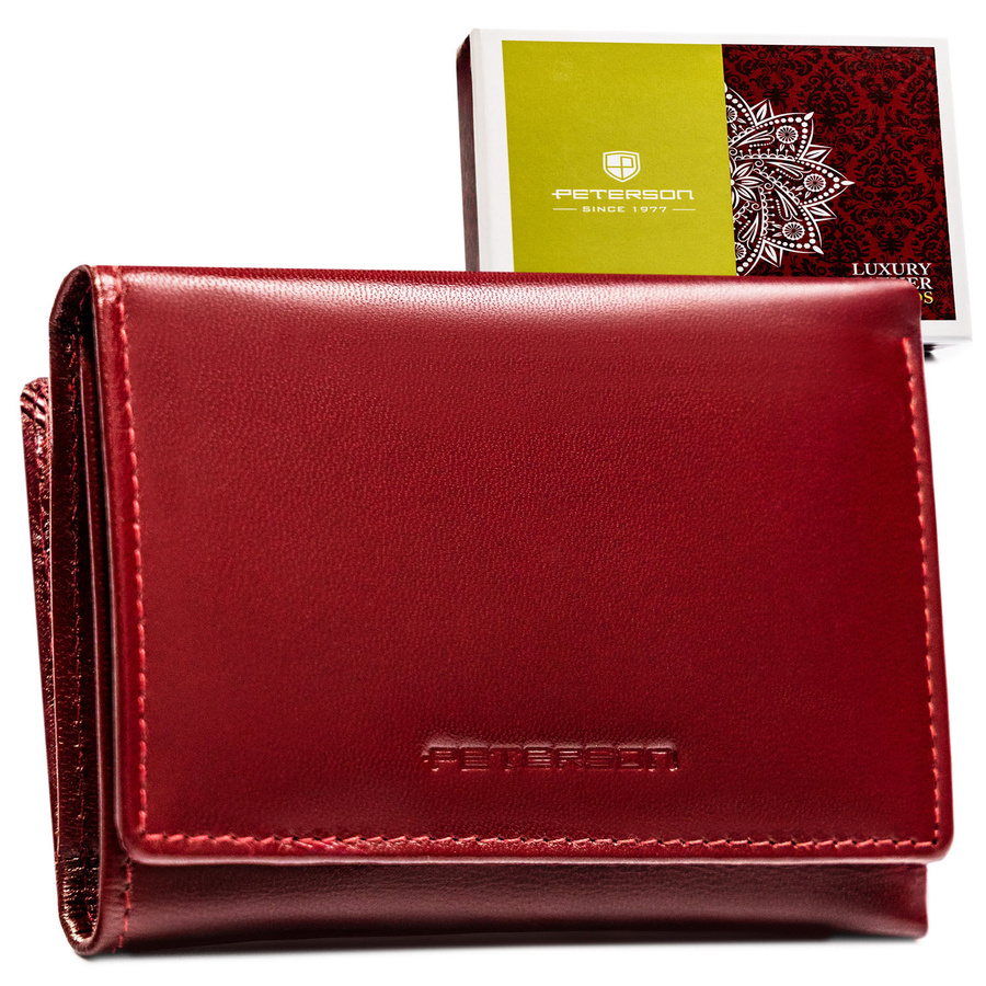 Leather wallet RFID PETERSON PTN RD-17-NGV