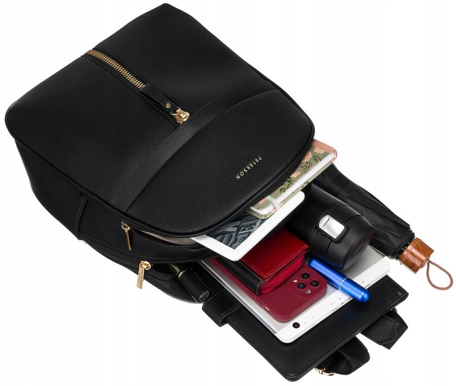Leatherette bagpack PETERSON PTN G7486